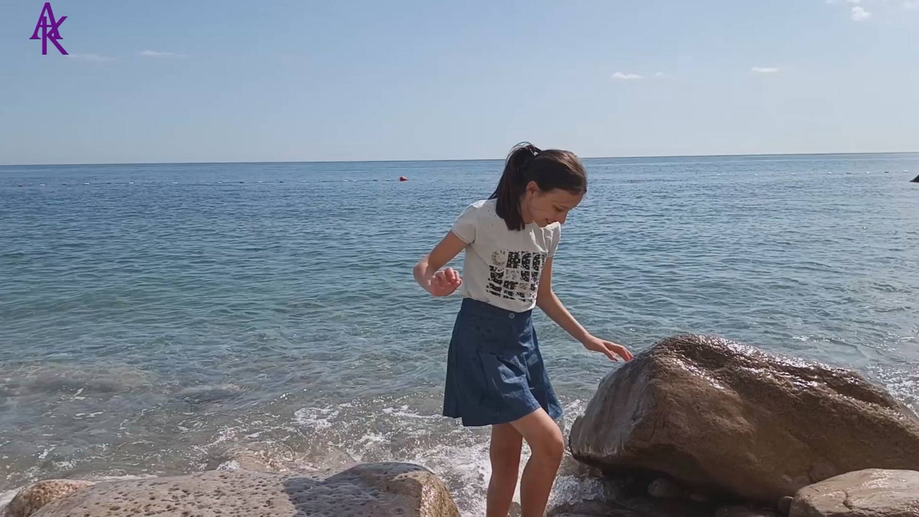 Крым. ЮБК. Гаспра. Сходили с Лилей на море. Вода 15° и нагреваться не собирается. 22.06.25 #юбк