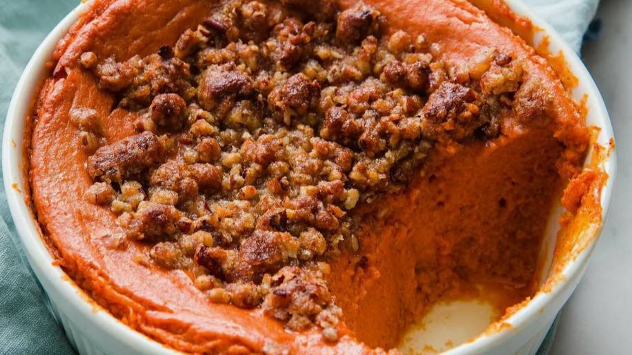 Вегетарианский десерт из батата.