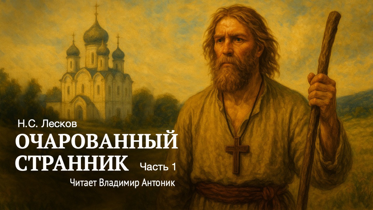 Аудиокнига. «Очарованный странник». Николай Лесков. Часть 1.  Читает Владимир Антоник