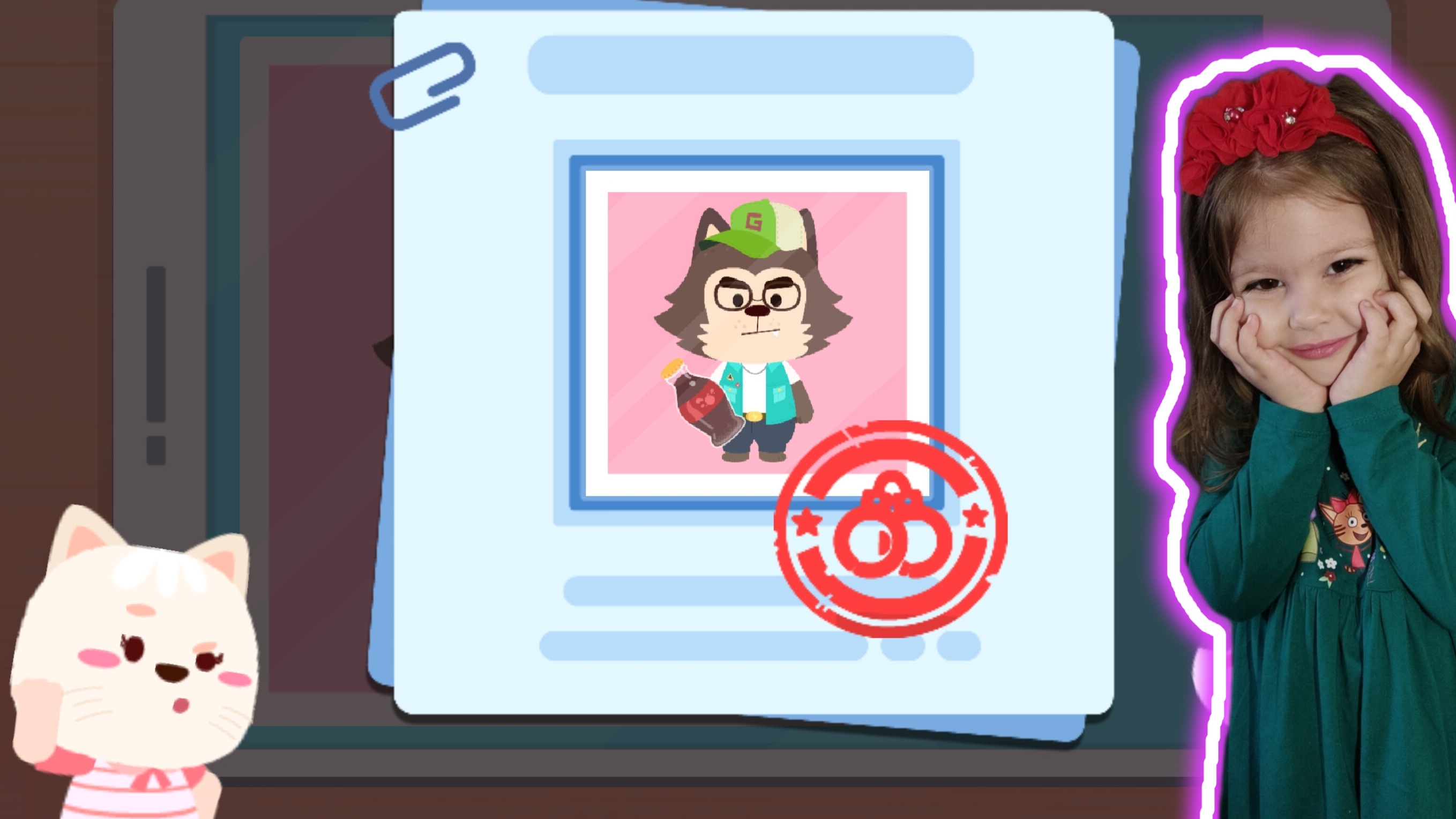 🐶 Шериф Лабрадор 😼Делаем автопортрет 😼 Панда  😼 Видео для детей ❤️ BabyBus ❤️ Ава и папа