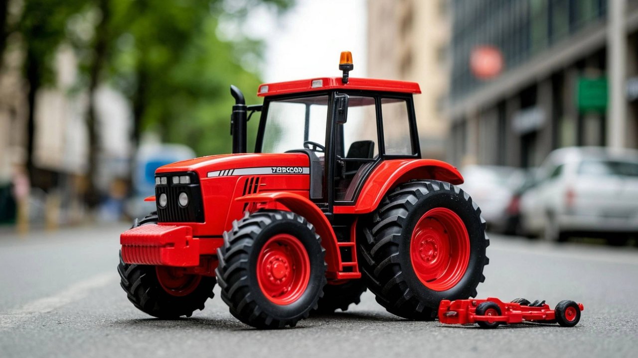 Мультик для малышей, красный трактор, веселая песенка малышам.