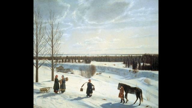 Тифлоописание картины Никифора Крылова «Русская зима»