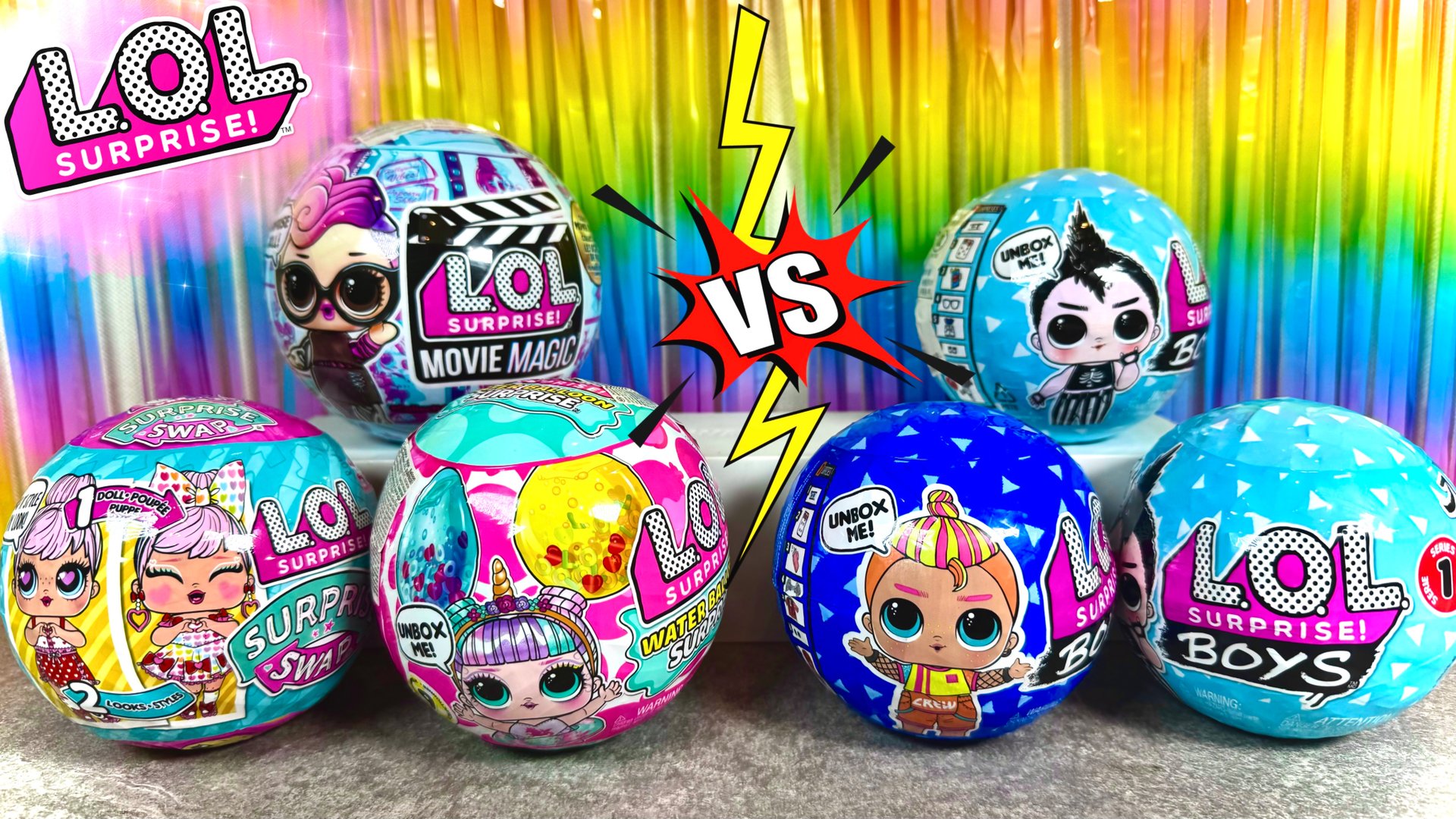 🎬 БИТВА ЛОЛ ШАРОВ! 💥 ❤️Девочки VS Мальчики🤗 — Кто круче?! 😱 L.O.L. SURPRISE UNBOXING!🎠