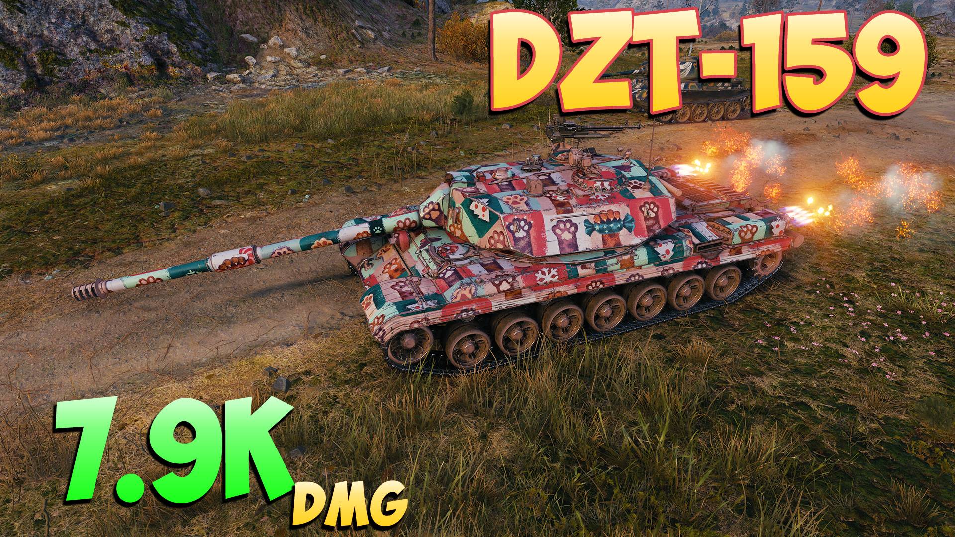 DZT-159 - 8 Фрагов 7.9K Урона - Послушный! - Мир Танков