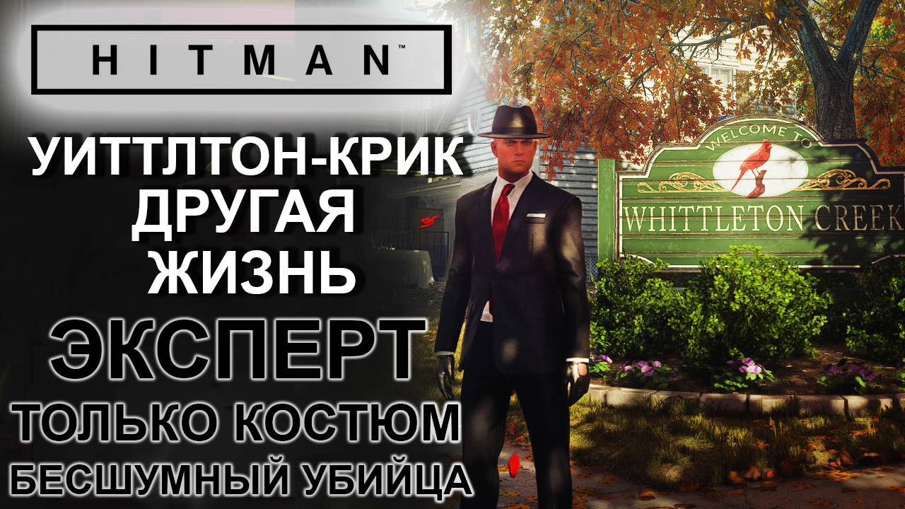 Hitman: Уиттлтон-Крик, Другая жизнь, сложность эксперт, только костюм, бесшумный убийца ✌