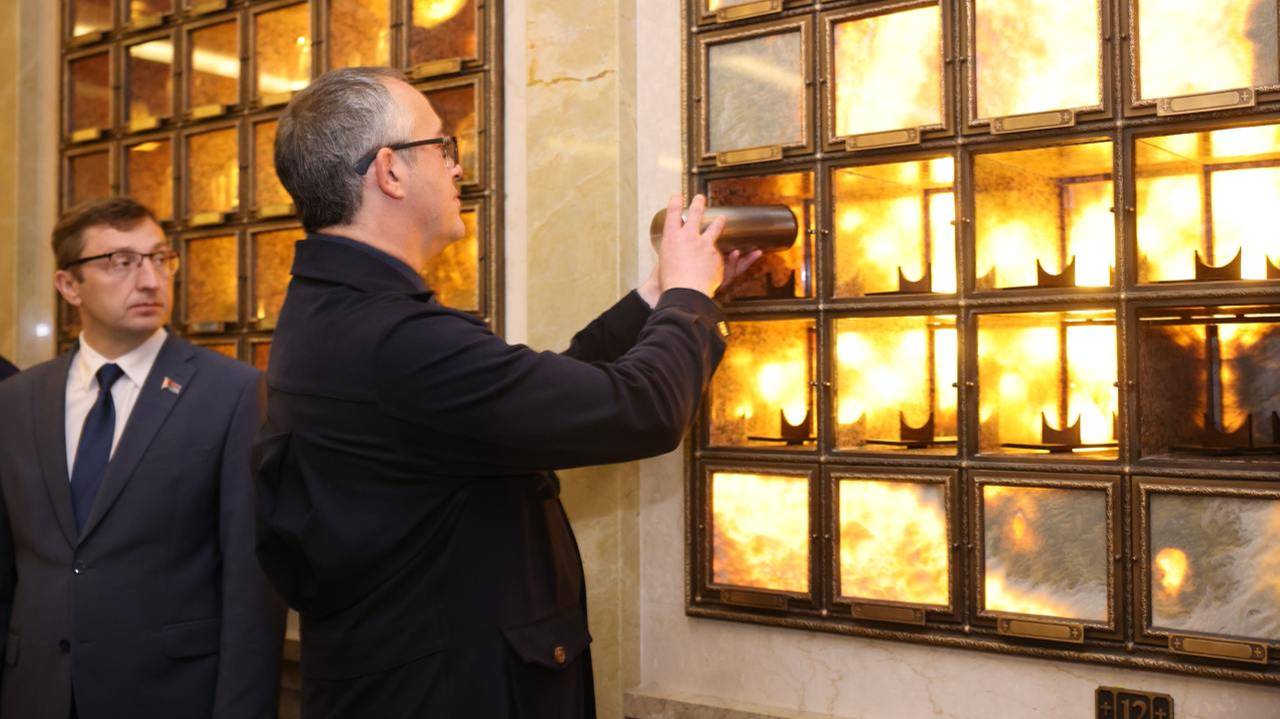 24.06.2025. Участники автопробега доставили в Минск капсулы с землей с мест сражений/ М 24