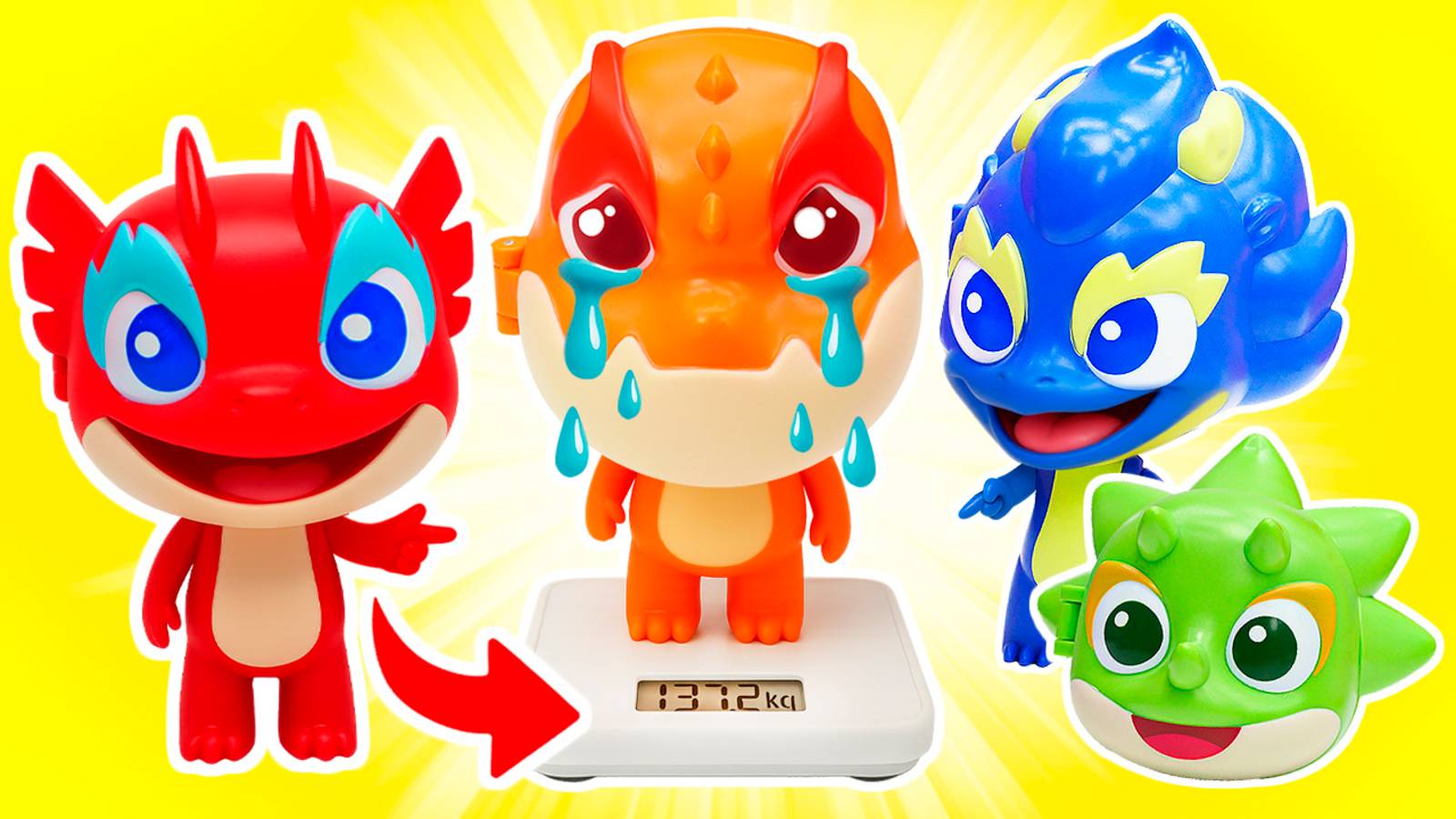 😱 Бум СТАЛ ТОЛСТЫМ?! Врач в ШОКЕ! 🔥 Осмотр игрушек: Отважные дракончики в панике!