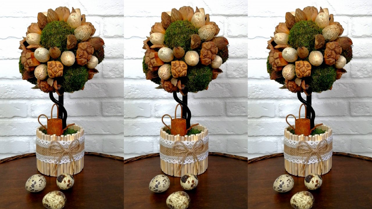 Топиарий из природных материалов