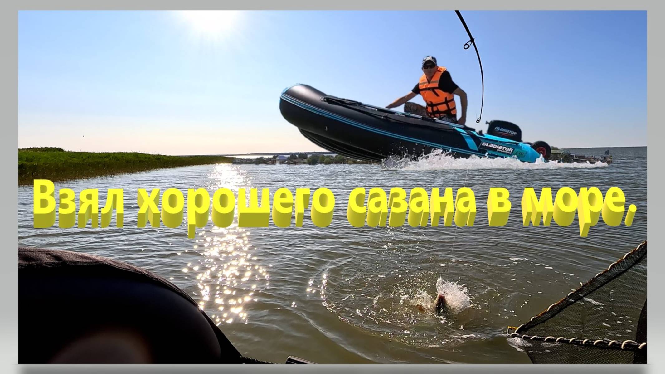 Взял хорошего сазана в Азовском море.