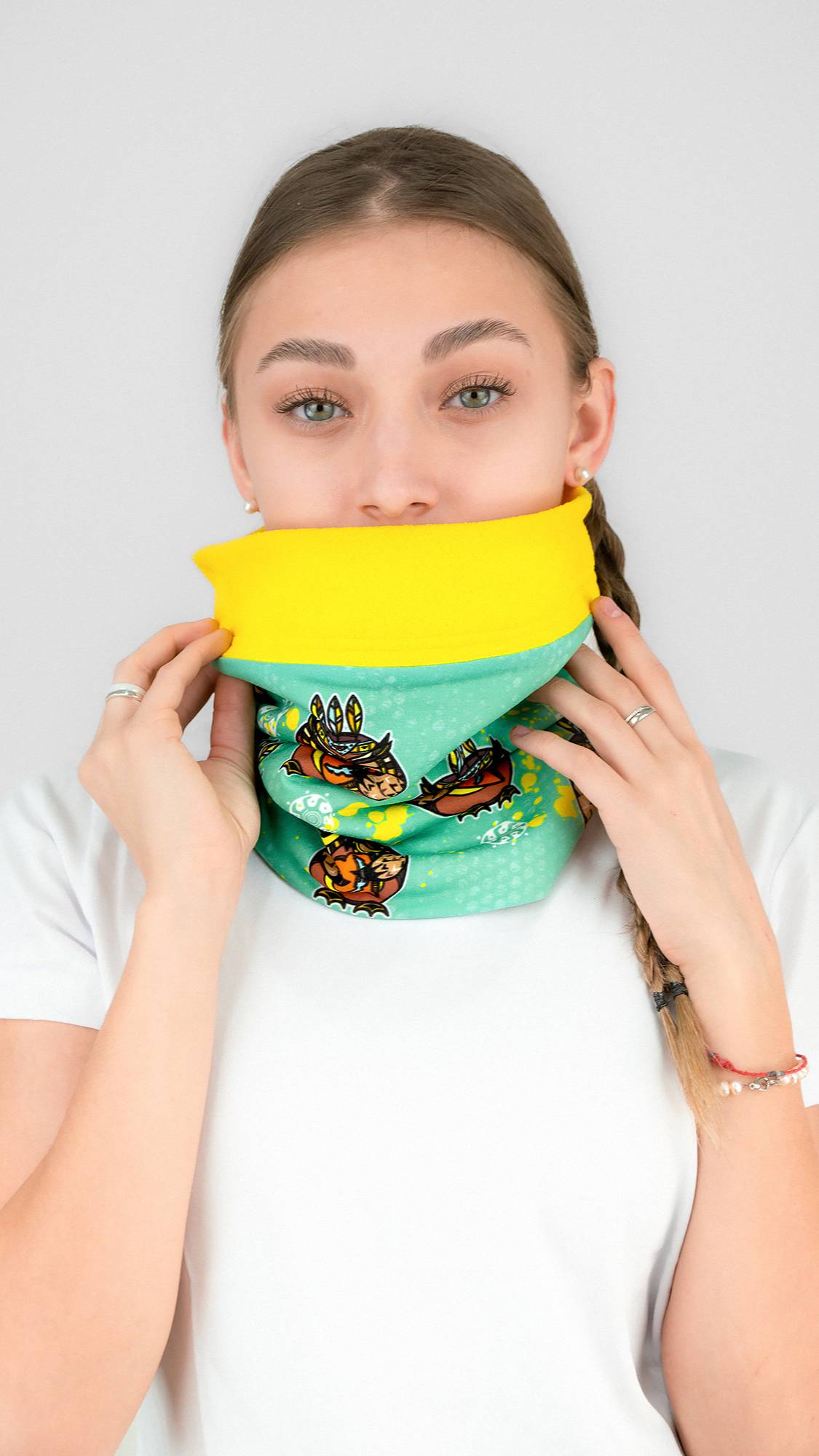 Бафф утепленный СОВИНОВНА (мятный)