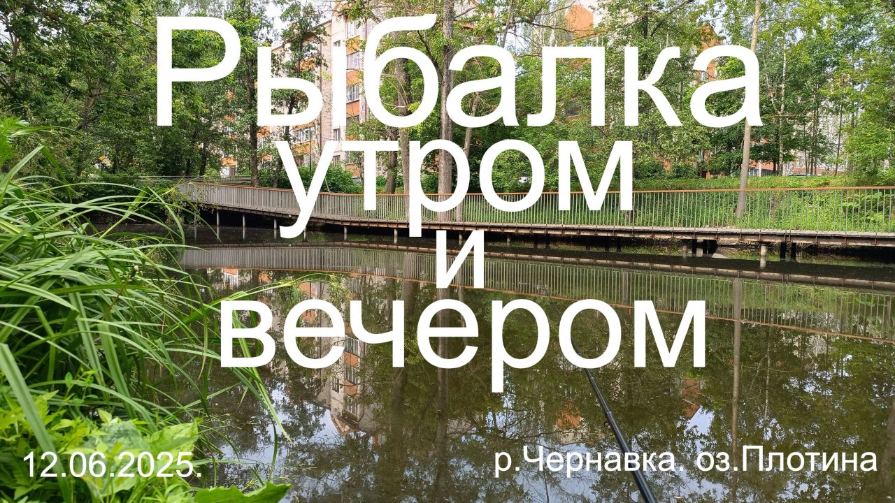 Рыбалка утром и вечером. 12.06.2025. р. Чернавка. оз. Плотина.