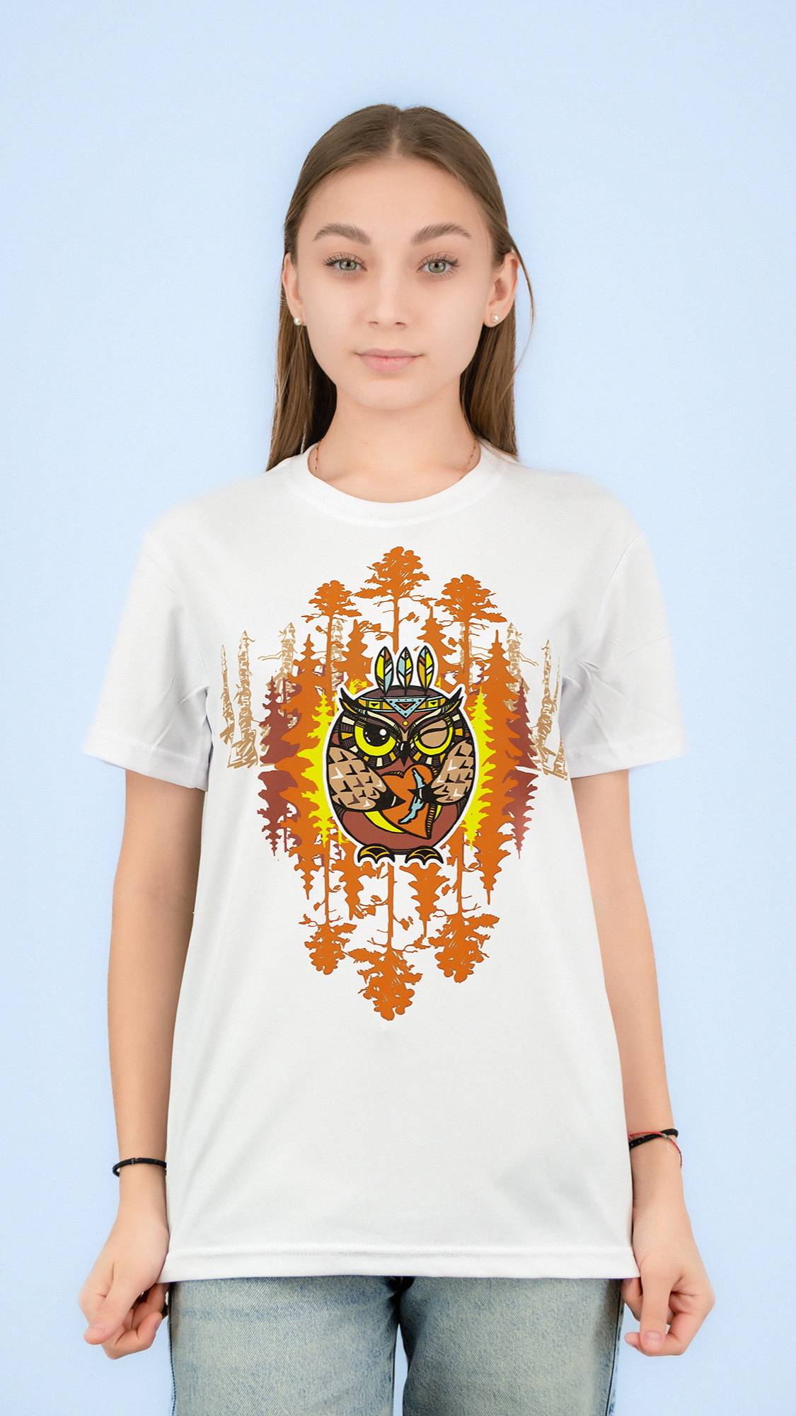 Футболка лайт двусторонняя прямая В ЛЕСУ СОВИНОВНА