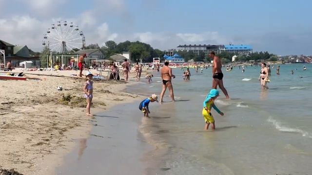 25.06.25 СЕЗОН 2025. ПЛЯЖ. ЧЕРНОМОРСКОЕ. Есть ли отдыхающие?