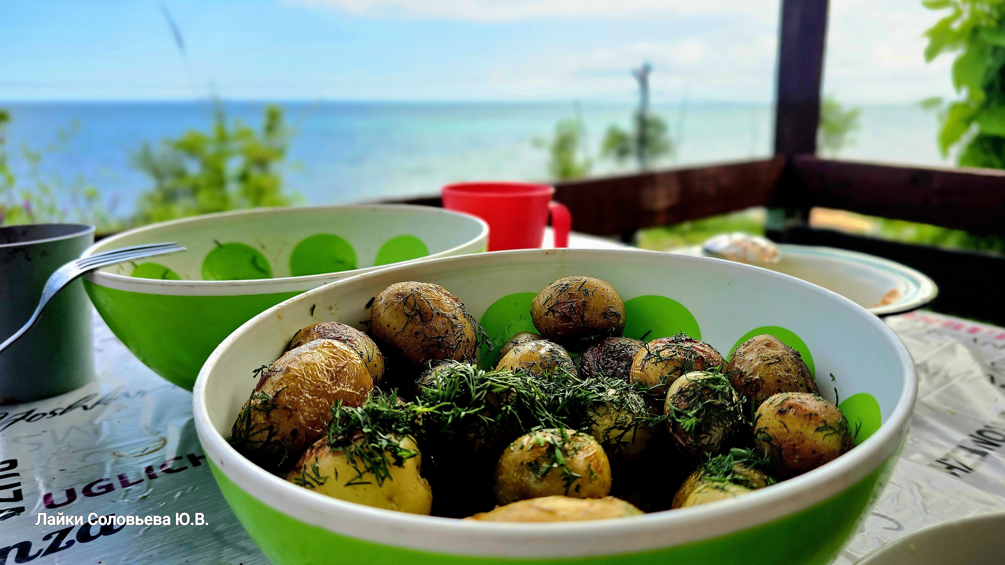 Обед на берегу чёрного моря