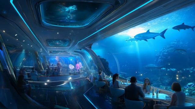 Spaceship in the sea