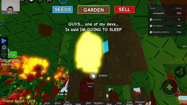 что происходило до обновления в гроф а гарден