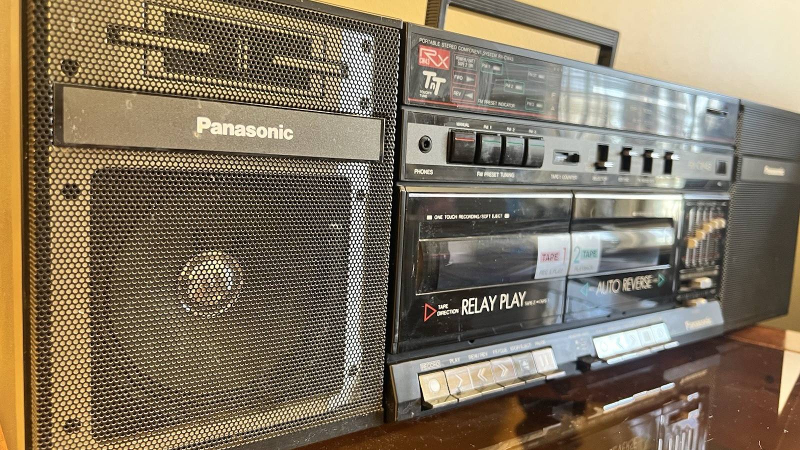 Panasonic RX-CW43 AM/FM, Винтажный кассетный бумбокс-Япония-1983-год