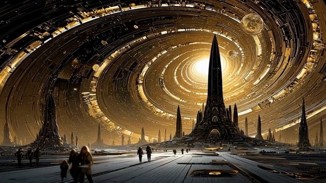 BLACK & GOLD： Odyssey Across a Galactic Empire (Midjourney Video & Hailuo V2)