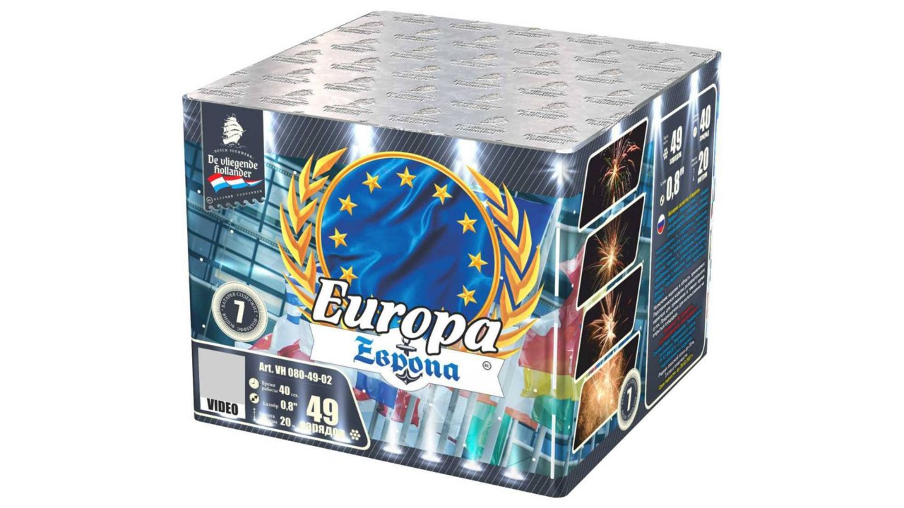 VH080-49-02 Салют "Европа" (0,8" х 49 залпов) "Летучий голландец"