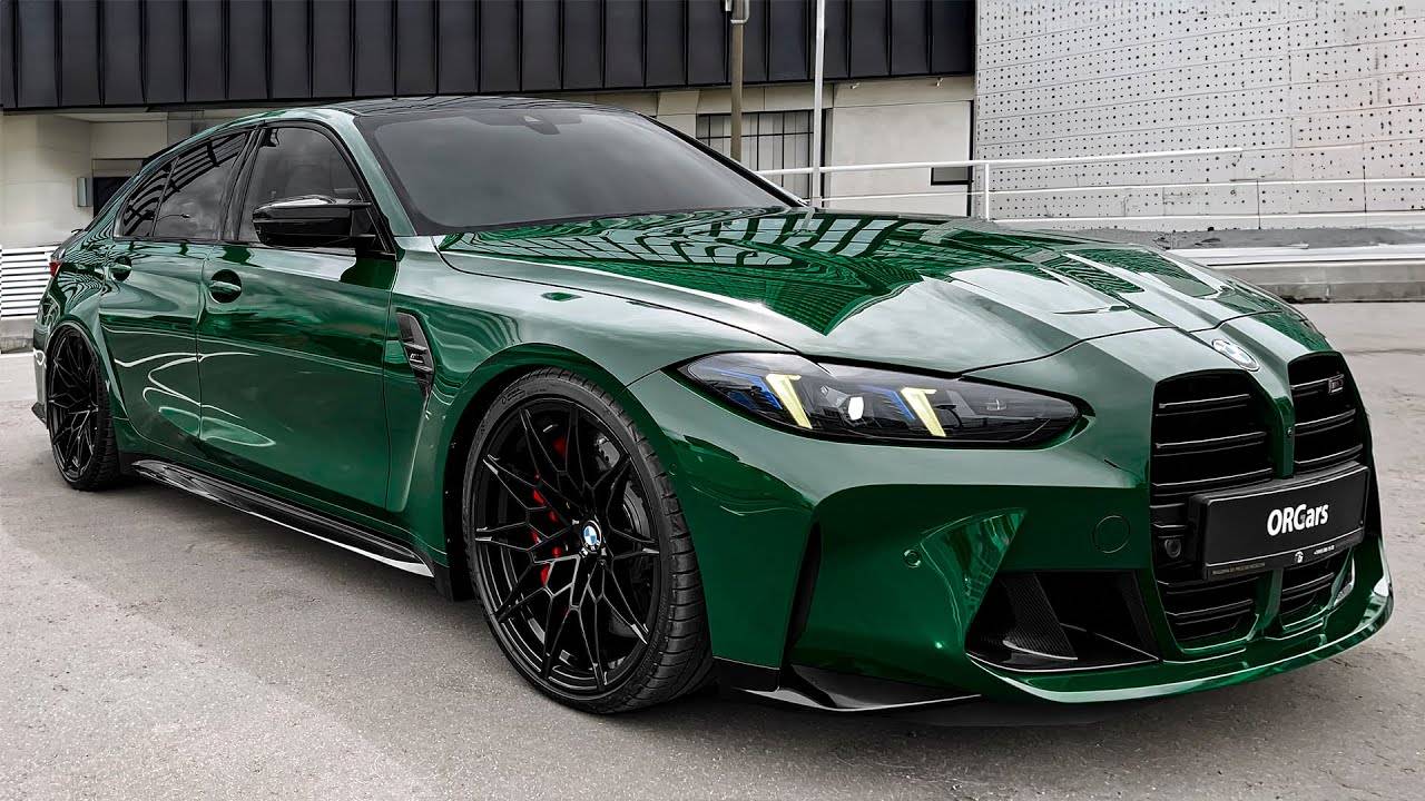 Новый BMW M3 Competition 2025 года — звук, интерьер и экстерьер