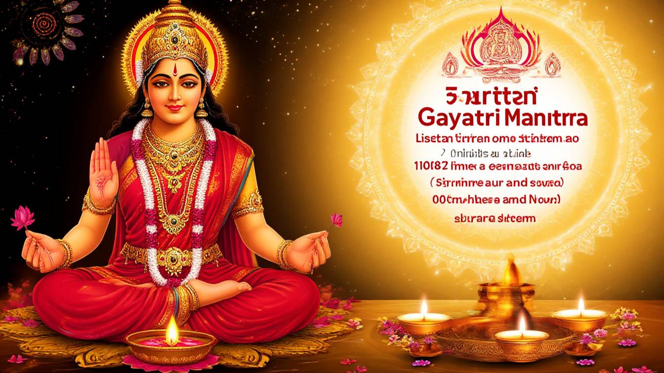 🎧 ВКЛЮЧИ ПОТОК: Гаятри Мантра 108 раз Слушать (7 минут Здесь и Сейчас!) ✨