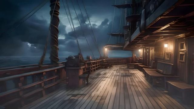Сон на корабле - Звуки пиратского корабля и мягкие волны и гитары уносят невероятное путешествие