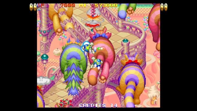 🎯 TwinBee Yahho! (Arcade, 1995) — Прохождение красочного шмапа от Konami