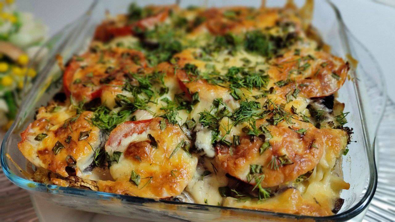 Запеканка с брокколи и грибами. Это невероятно вкусно и полезно