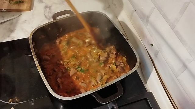 Блюда из  куринных сердечек)