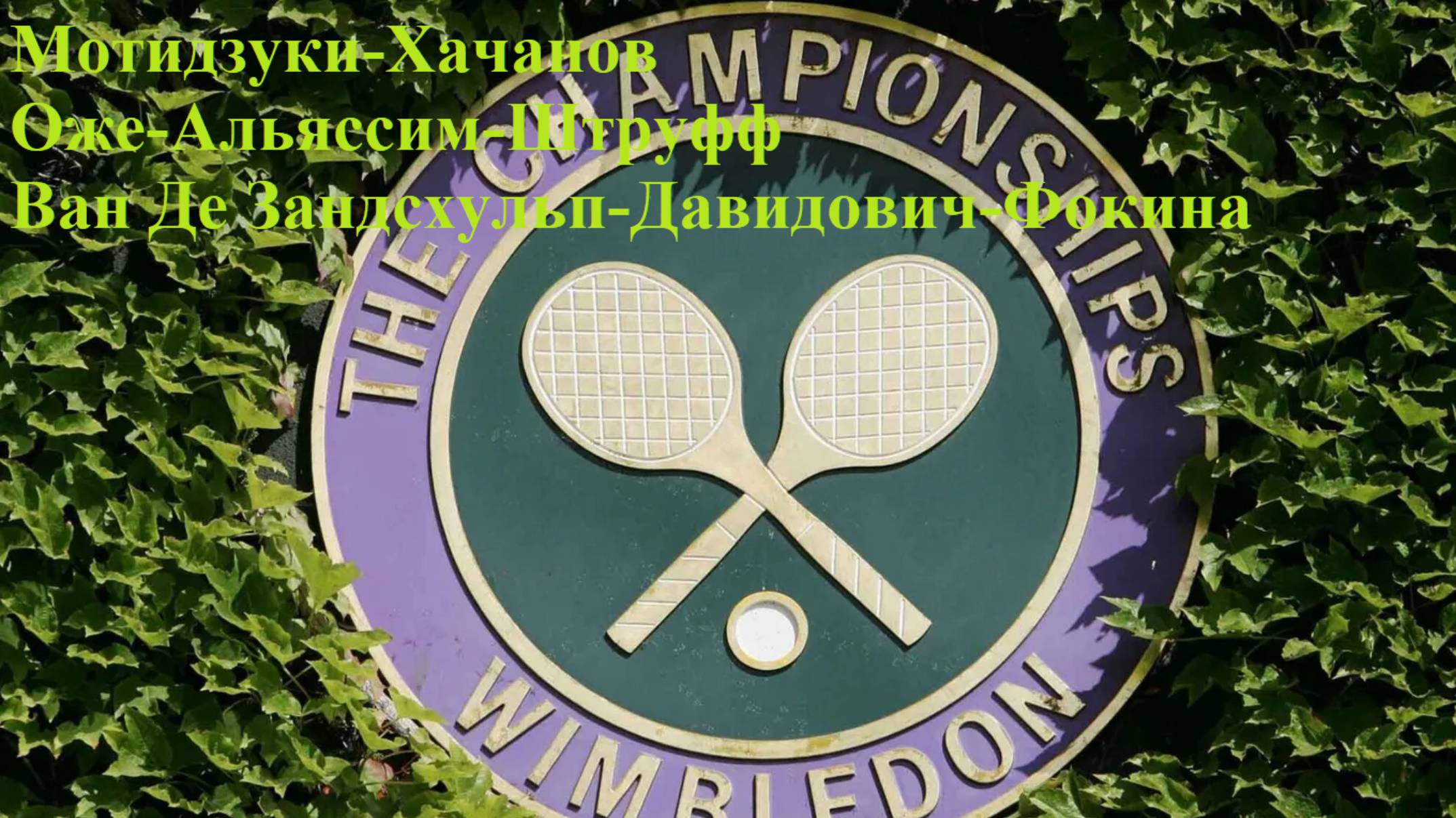 Уимблдон Мотидзуки-Хачанов, О-Альяссим-Штруфф, В.Д. Зандсхульп-Д-Фокина прогнозы на теннис 02.07.25