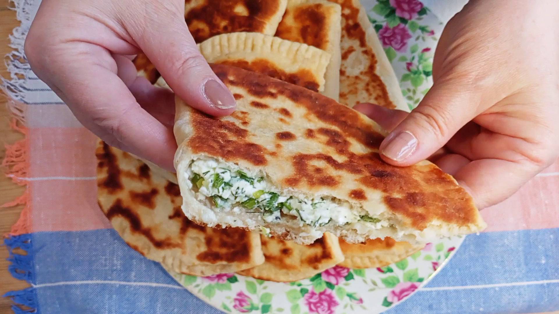 Быстрые пирожки с творогом и зеленью Рецепт быстрого теста Это просто
