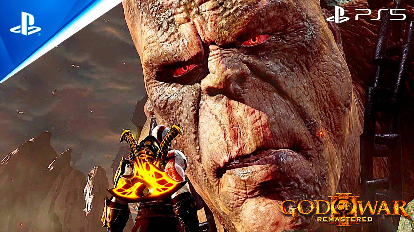 Бог Войны 3 Ремастер (PS5) Кратос vs. Кронос (Босс Файт) 4K 60fps