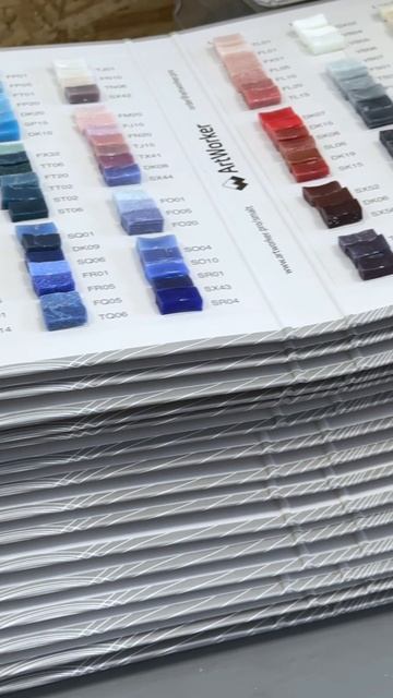 Как мы подготавливаем палитры смальты к продаже.