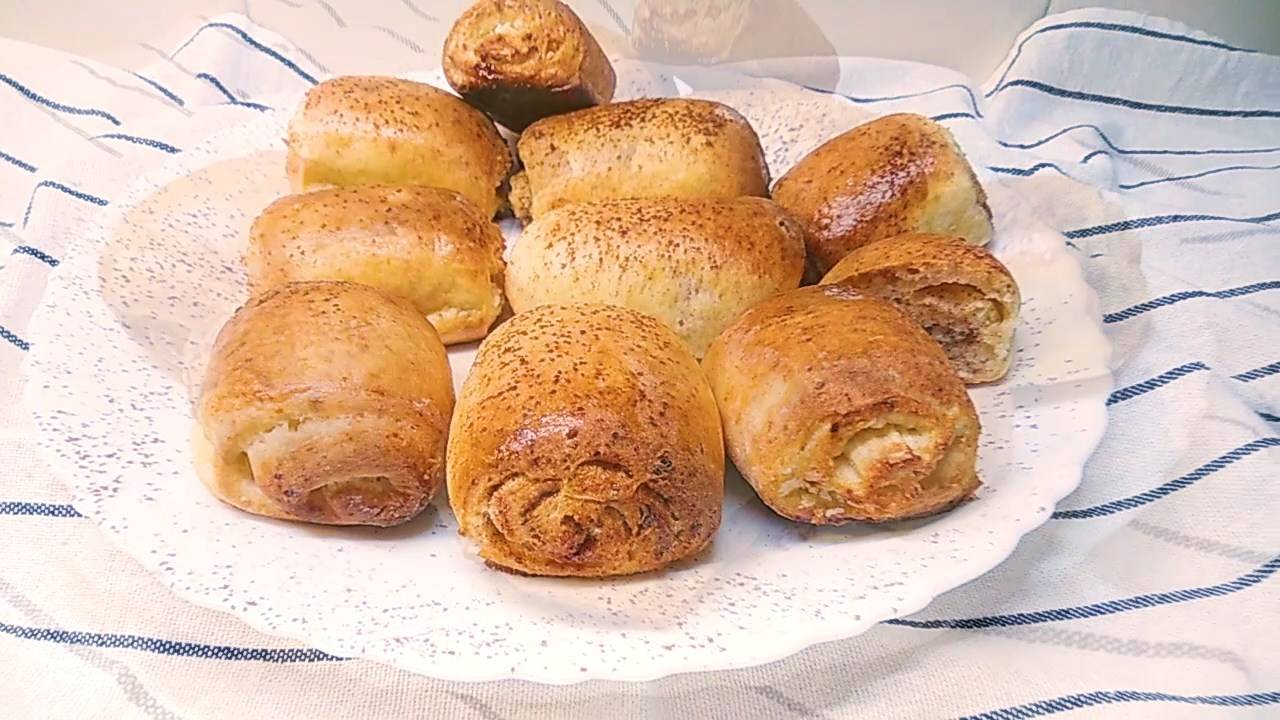 Творожные рулетики с Кокосом и корицей.