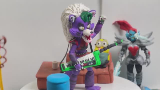 Как слепить Рокси из ФНАФ 9. Полное видео. #FNAF #ФНАФ #пластилин #глина