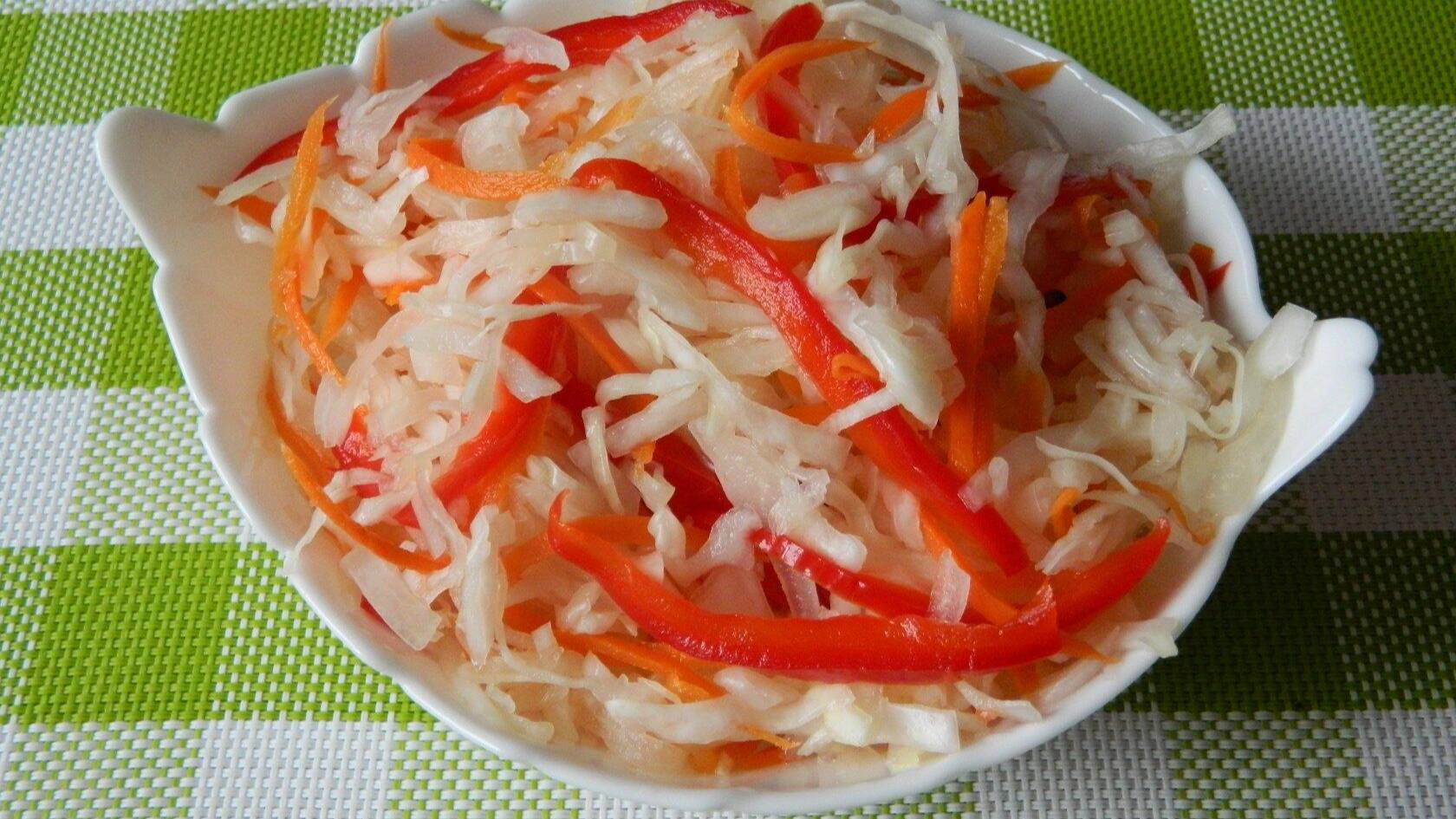 КАПУСТА МАРИНОВАННАЯ с ПЕРЦЕМ