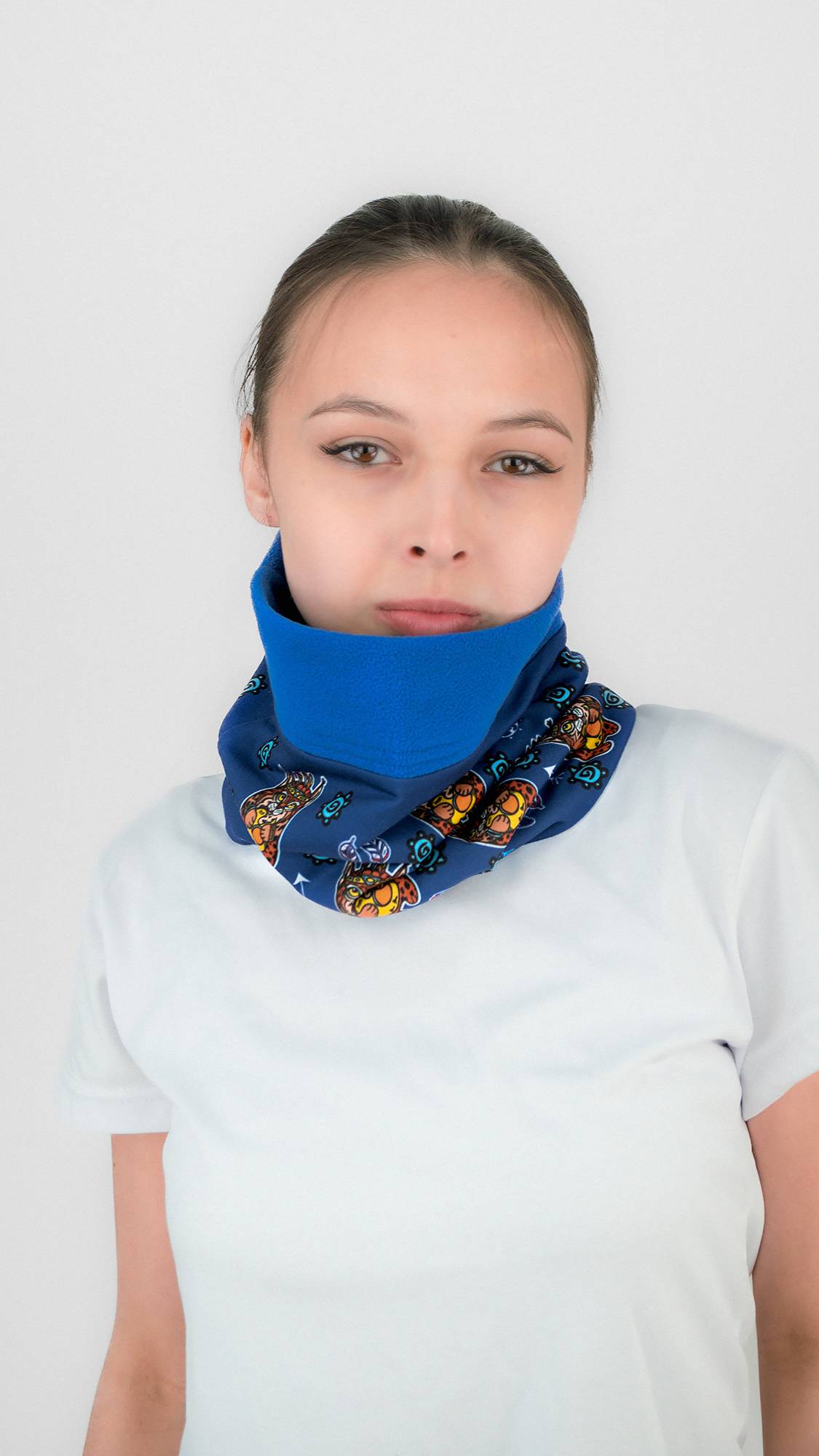 Бафф утепленный РЫСЯ (синий)