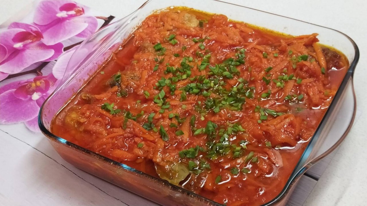 Рыба _навага _в томатном соусе. Самый вкусный рецепт.