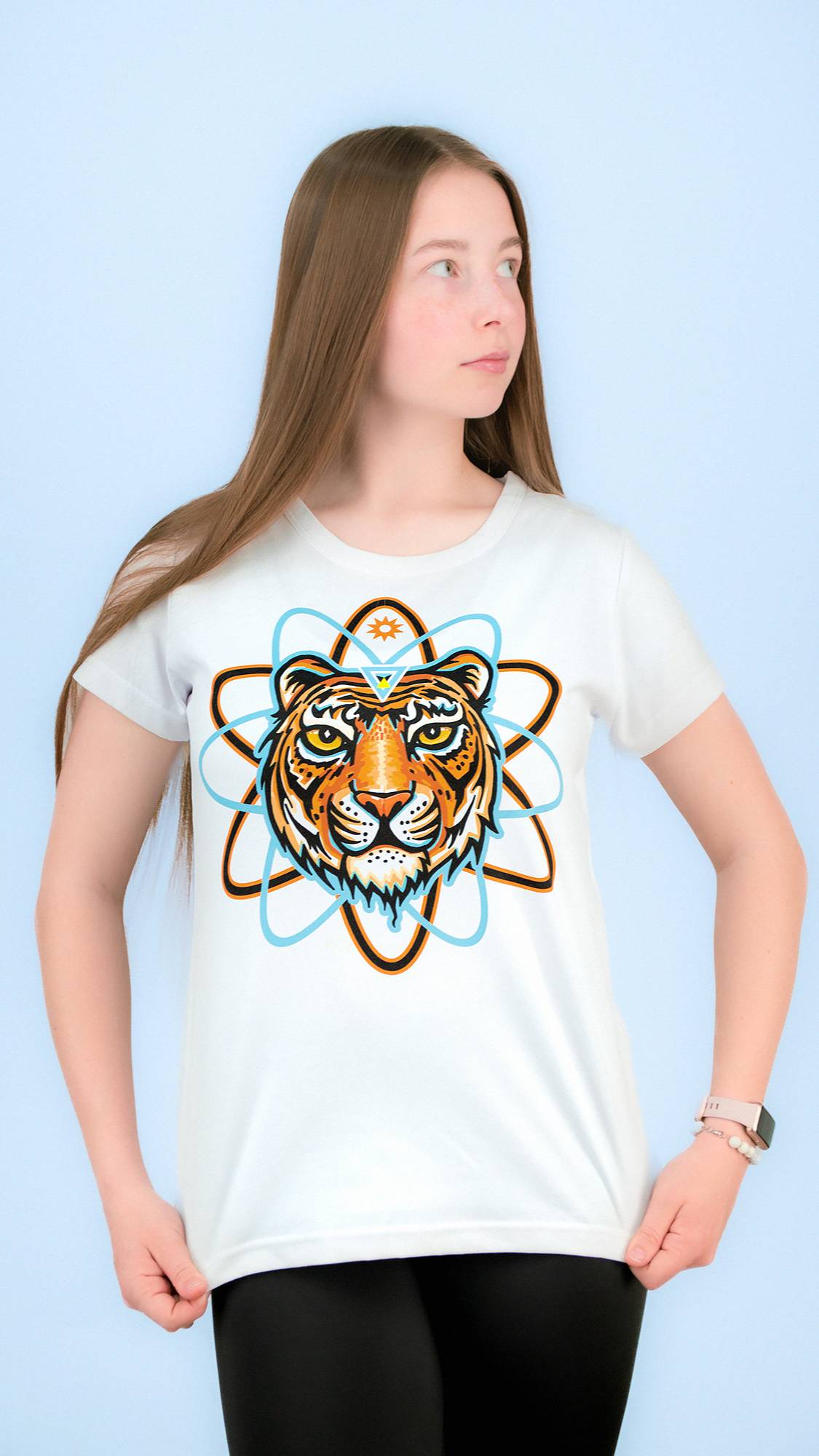 Футболка лайт двусторонняя приталенная ТИГРЫЧ