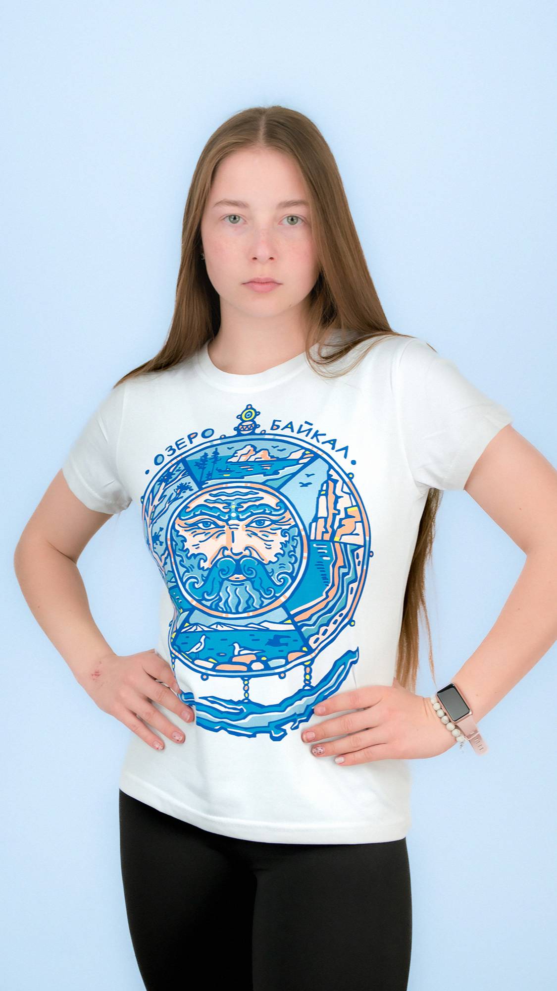 Футболка лайт двусторонняя приталенная ХРАНИТЕЛЬ БАЙКАЛА