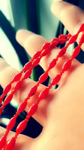 Чокер из коралла