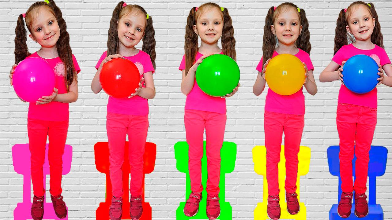 Детская песенка для малышей про пять обезьянок / Видео для детей