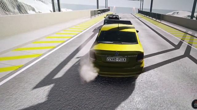 Какая из машин прыгнет дальше в Beamng.drive.