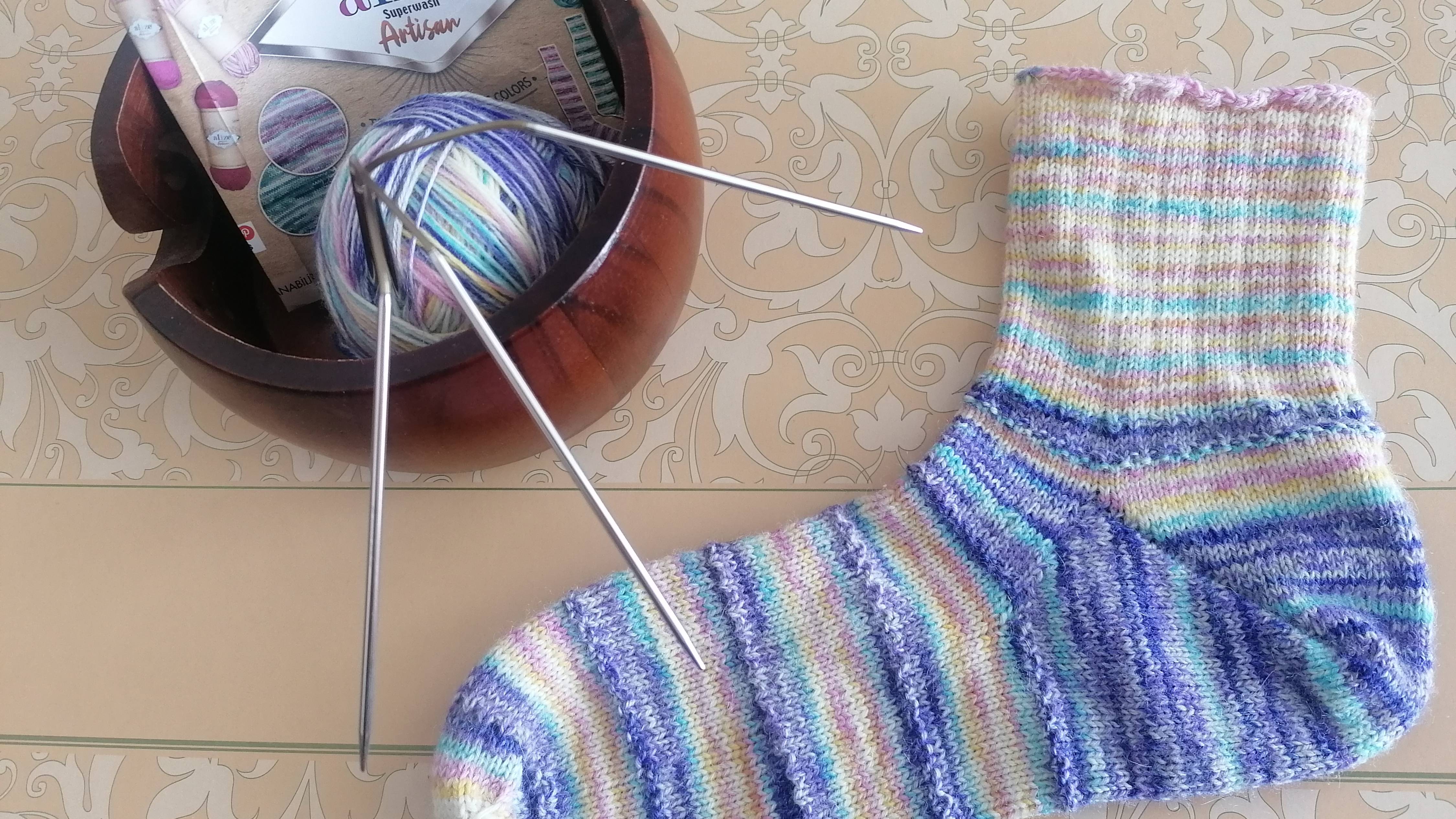 МК_носочки на гнущихся спицах_От мыска_3