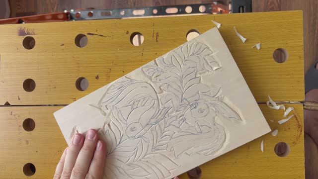 Рельефная резьба по дереву. Часть 2.