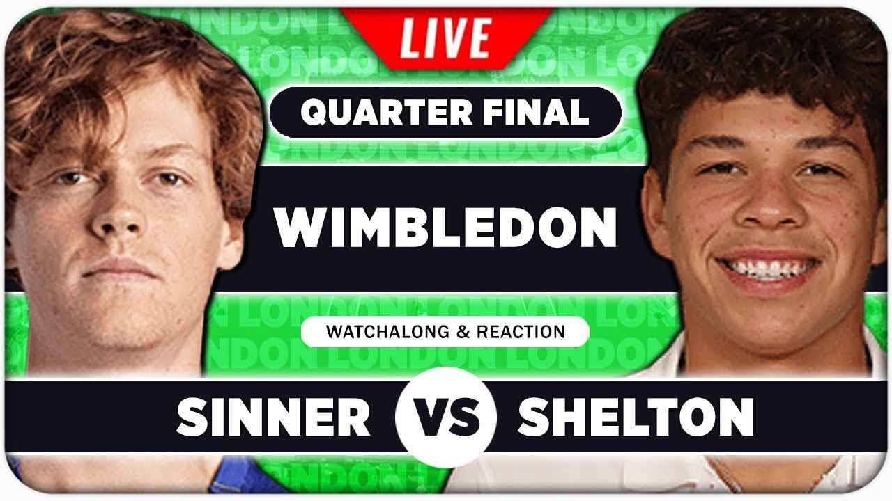 Синнер Я — Шелтон Б Теннис Уимблдон 2025. Мужчины Прямая Трансляция
