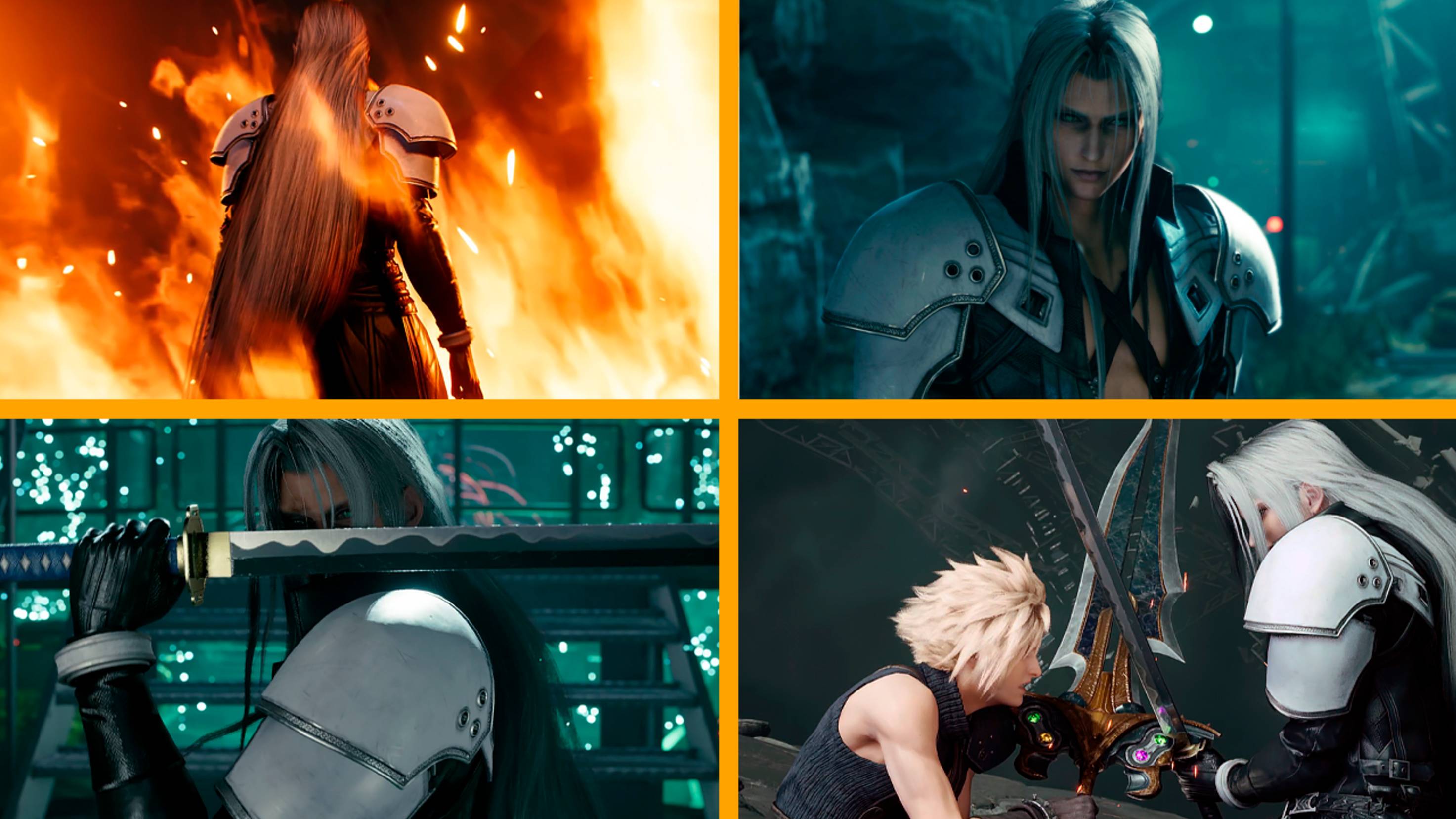 Final Fantasy VII Remake Intergrade | Все сцены с Сефиротом | Без комментариев