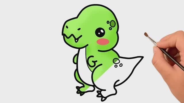 Как нарисовать динозавра