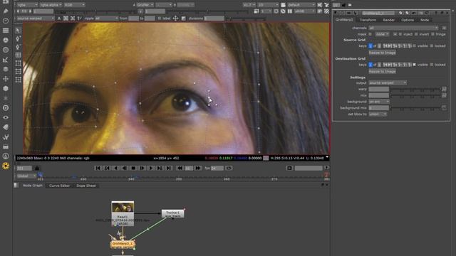 NUKE 6.3 Tutorial- Grid Warp & Spline Warp Nodes