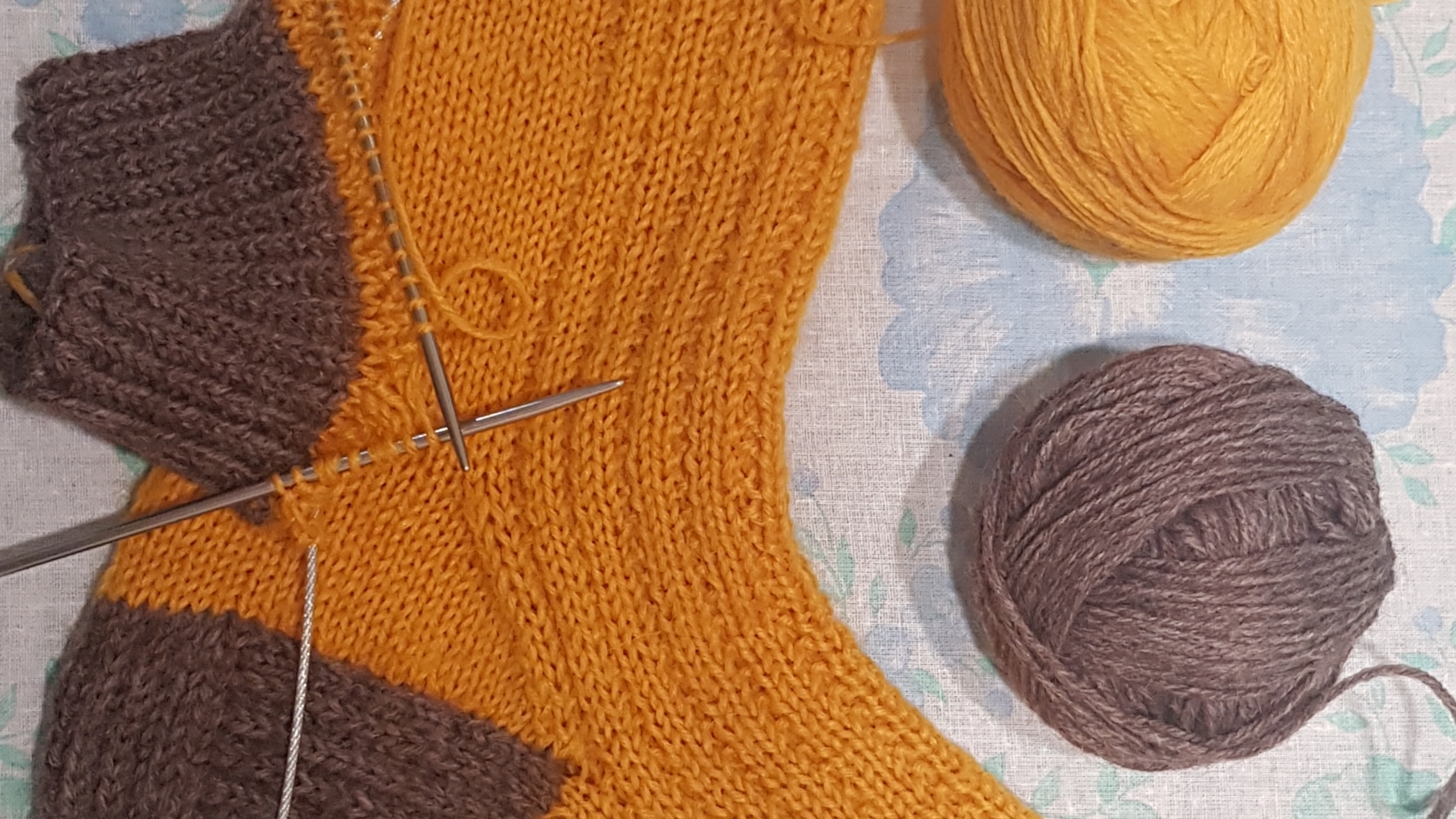 Узор для носков спицами # 3